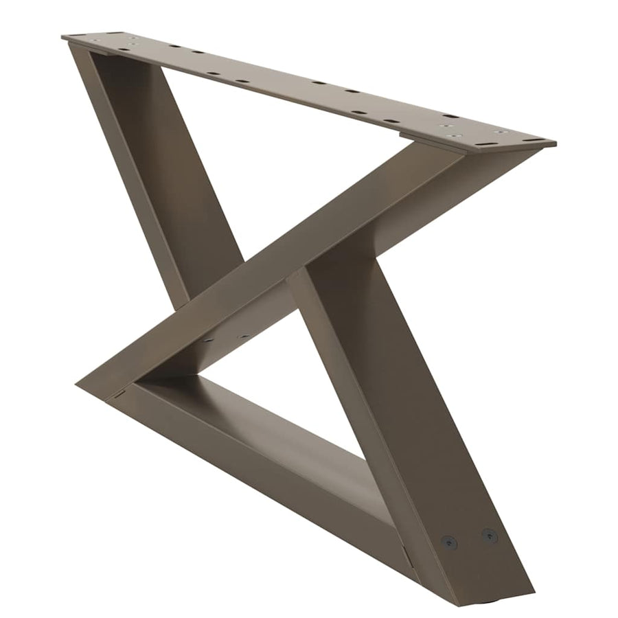 Salontafelpoten 2 st 70x(30-31,3) cm staal naturel