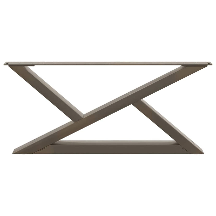 Salontafelpoten 2 st 70x(30-31,3) cm staal naturel