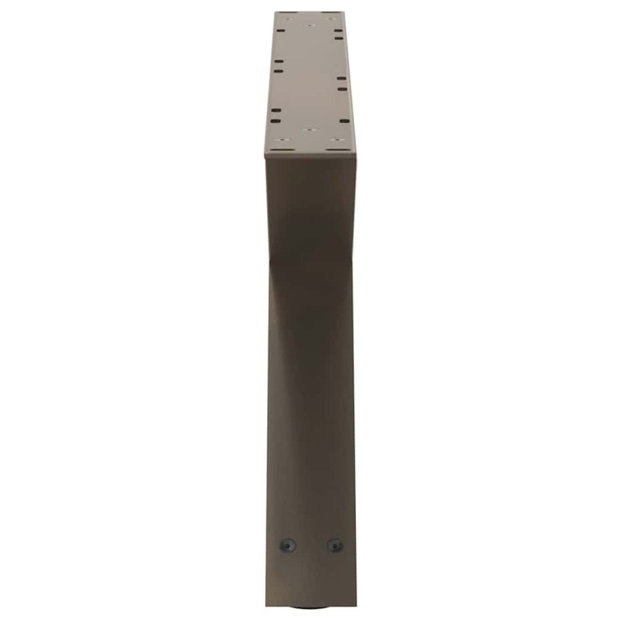 Salontafelpoten 2 st 70x(30-31,3) cm staal naturel