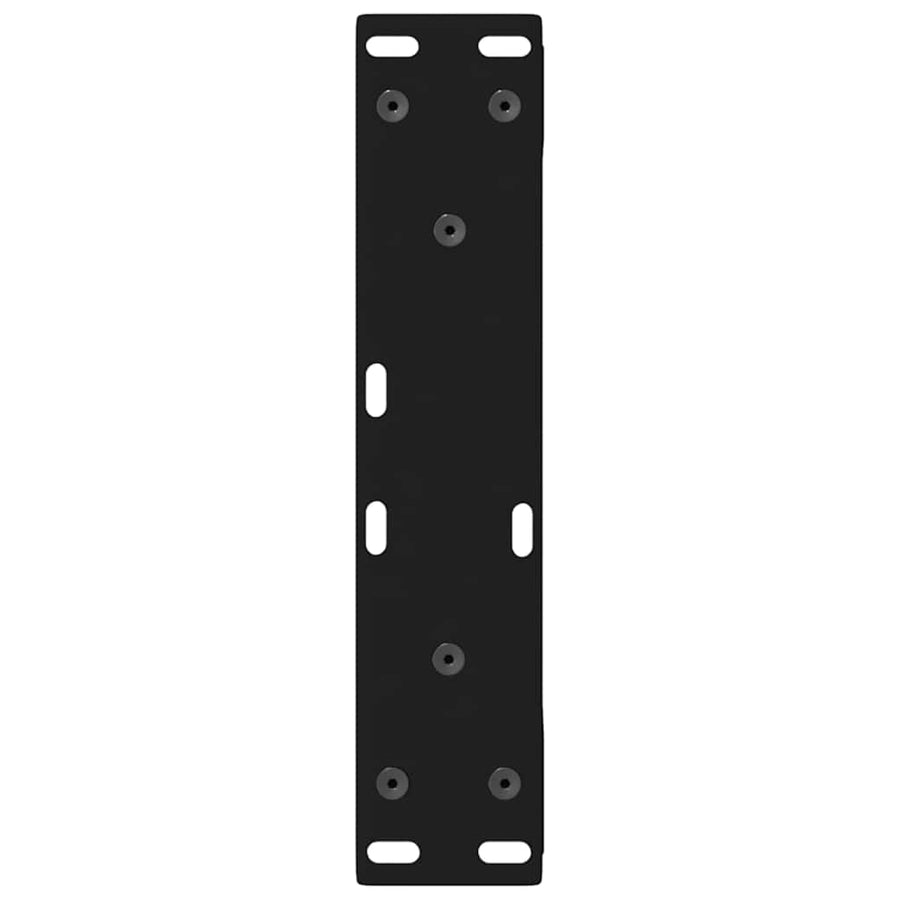 Salontafelpoten 2 st 28x(42-43,3) cm staal zwart