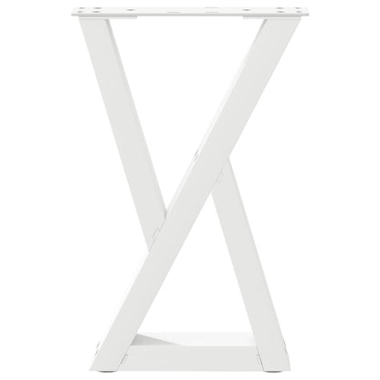 Salontafelpoten 2 st 28x(42-43,3) cm staal wit