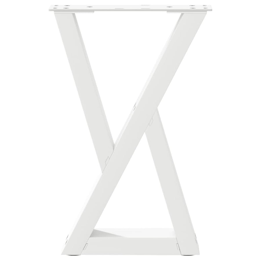 Salontafelpoten 2 st 28x(42-43,3) cm staal wit