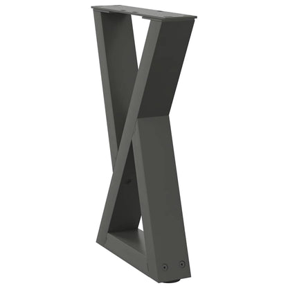 Salontafelpoten 2 st 28x(42-43,3) cm staal antraciet