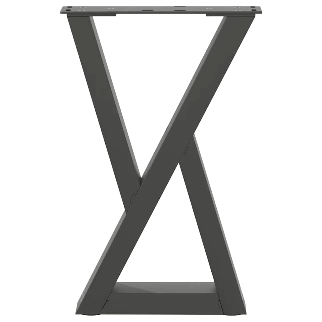 Salontafelpoten 2 st 28x(42-43,3) cm staal antraciet