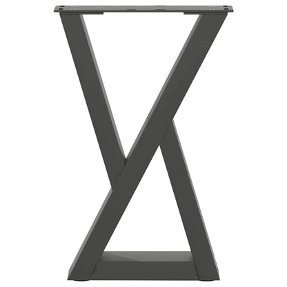 Salontafelpoten 2 st 28x(42-43,3) cm staal antraciet