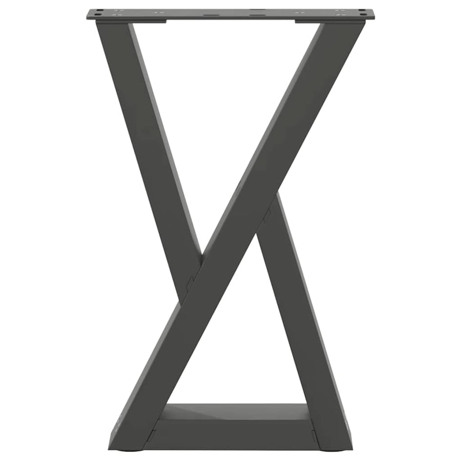 Salontafelpoten 2 st 28x(42-43,3) cm staal antraciet