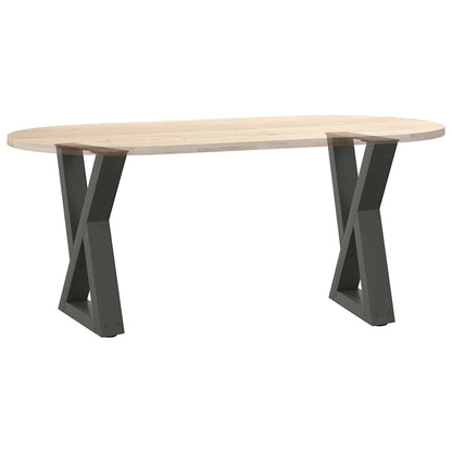 Salontafelpoten 2 st 28x(42-43,3) cm staal antraciet