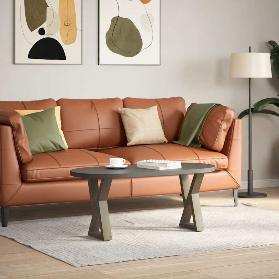 Salontafelpoten 2 st 28x(42-43,3) cm staal naturel