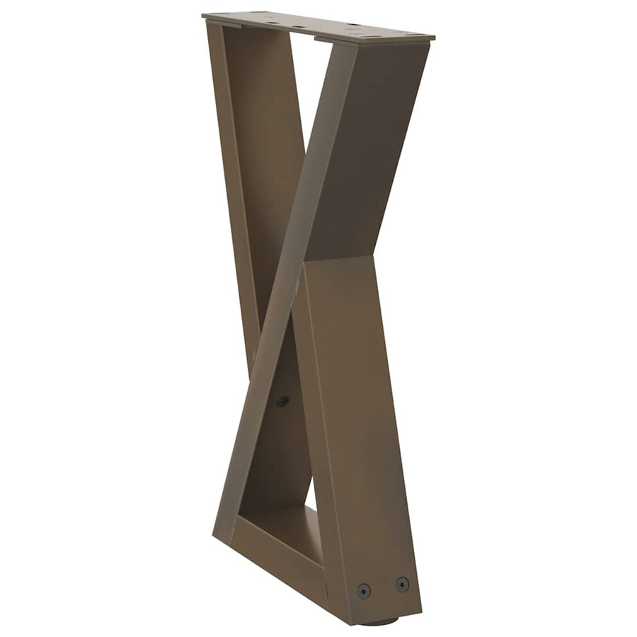 Salontafelpoten 2 st 28x(42-43,3) cm staal naturel