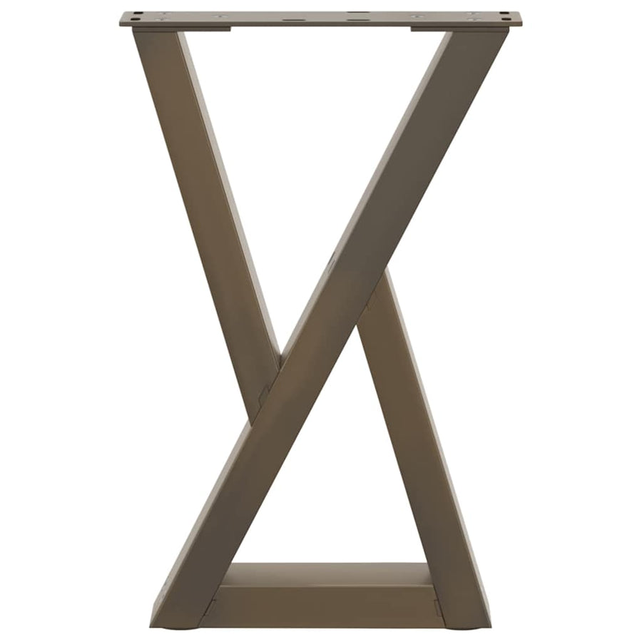 Salontafelpoten 2 st 28x(42-43,3) cm staal naturel