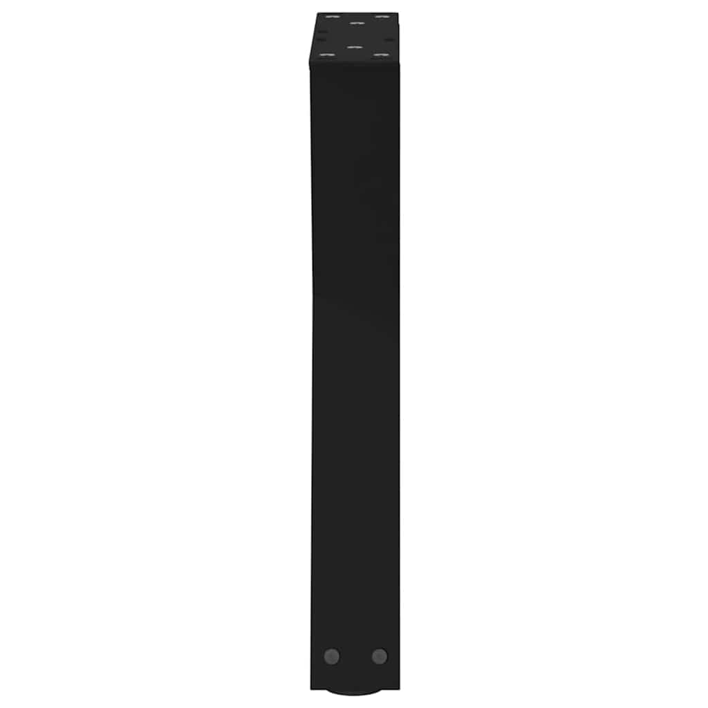 Salontafelpoten 2 st 38x(42-43,3) cm staal zwart