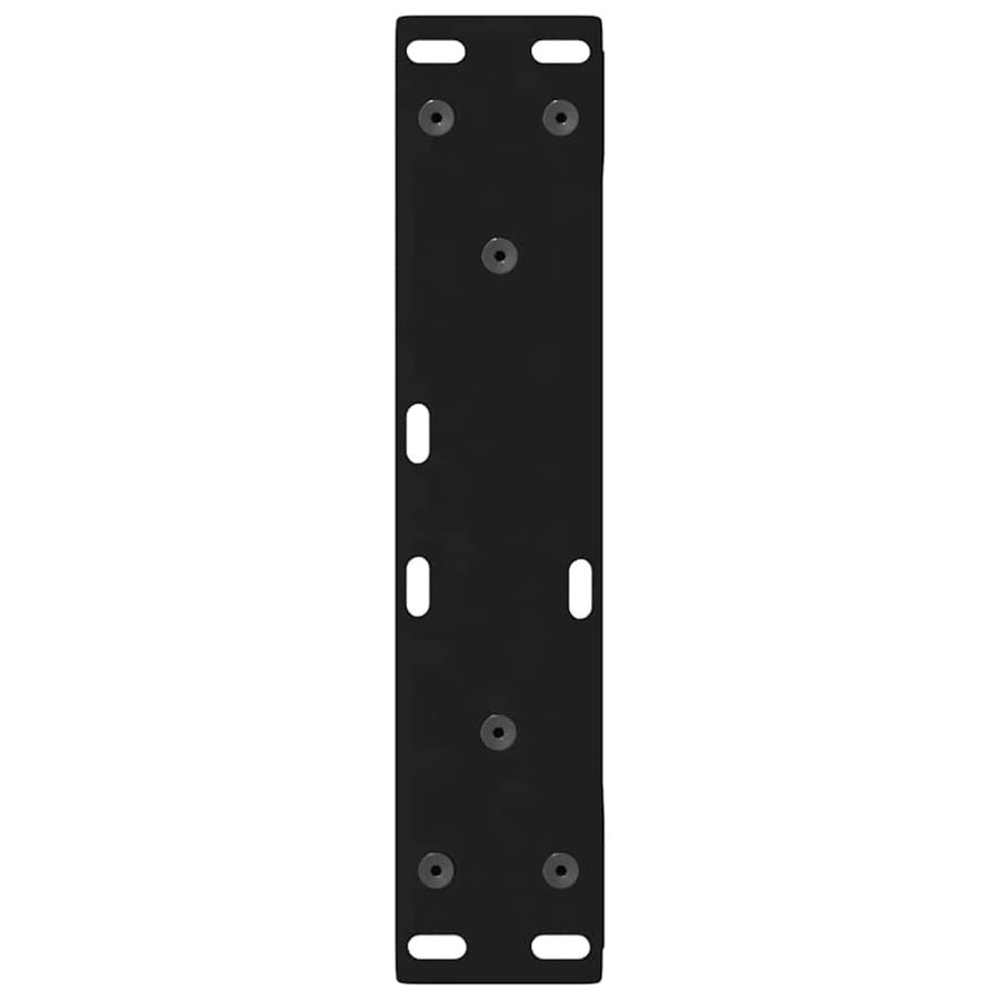 Salontafelpoten 2 st 38x(42-43,3) cm staal zwart