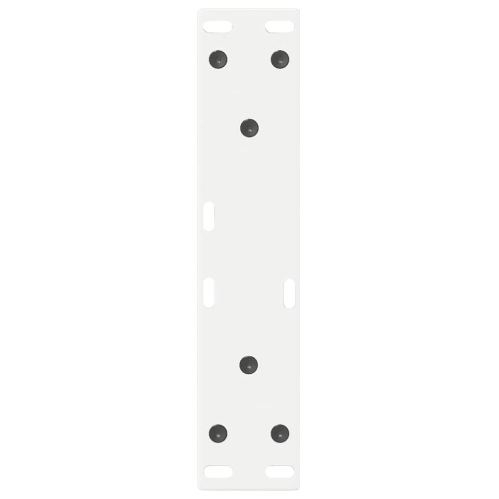 Salontafelpoten 2 st 38x(42-43,3) cm staal wit