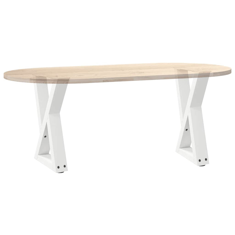 Salontafelpoten 2 st 38x(42-43,3) cm staal wit