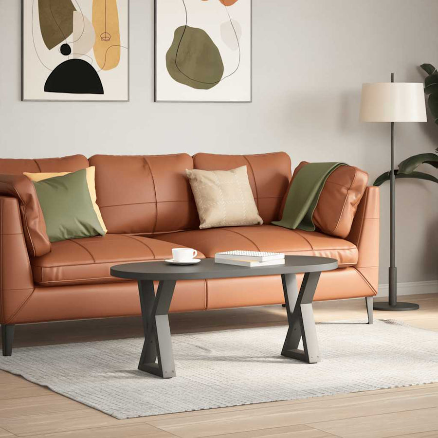 Salontafelpoten 2 st 38x(42-43,3) cm staal antraciet
