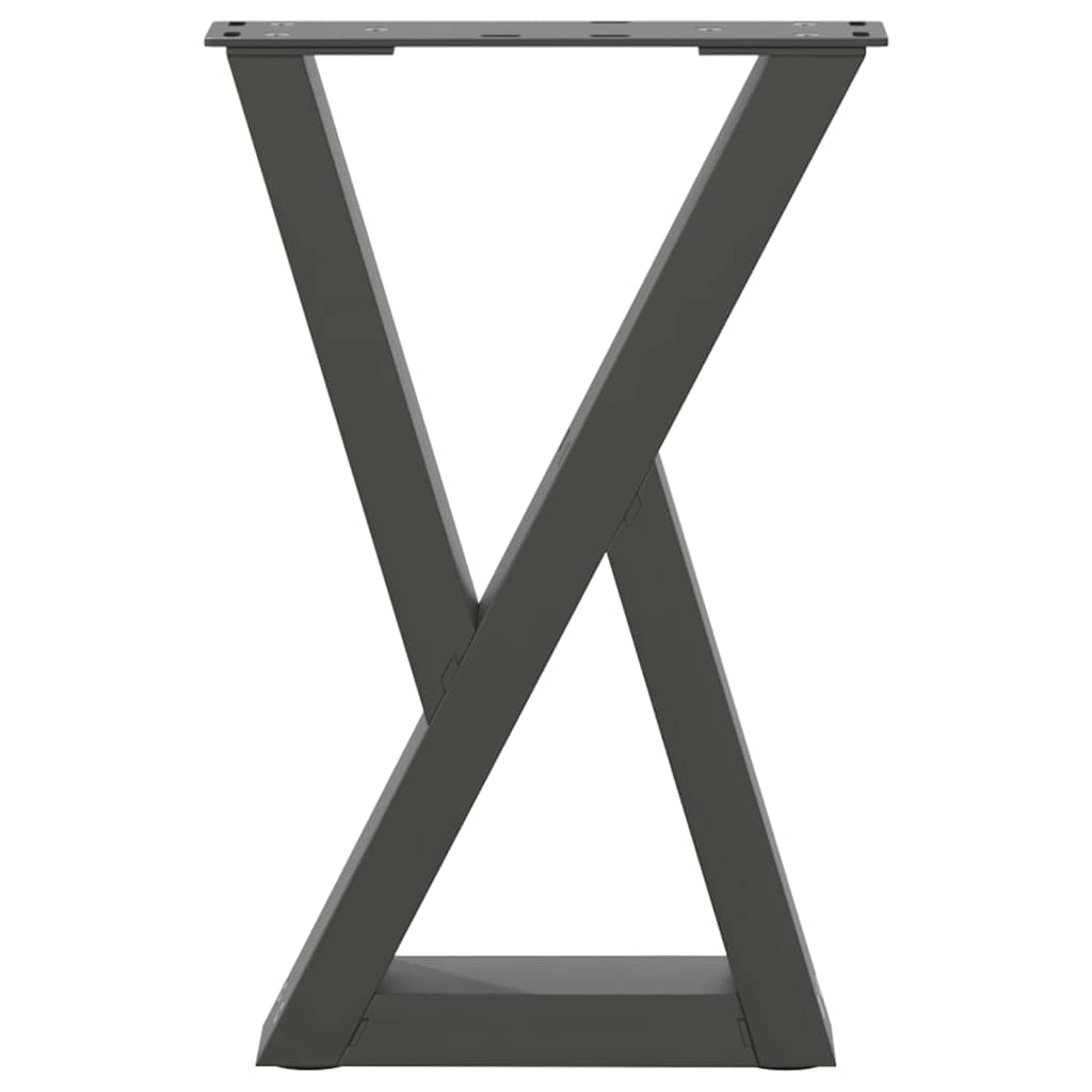 Salontafelpoten 2 st 38x(42-43,3) cm staal antraciet