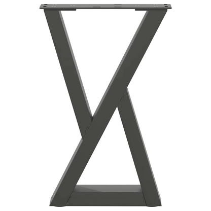 Salontafelpoten 2 st 38x(42-43,3) cm staal antraciet