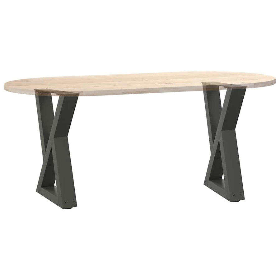 Salontafelpoten 2 st 38x(42-43,3) cm staal antraciet