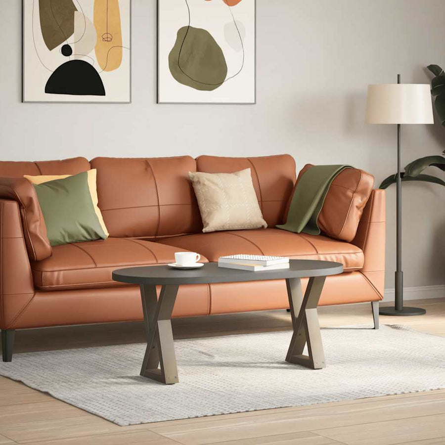 Salontafelpoten 2 st 38x(42-43,3) cm staal naturel