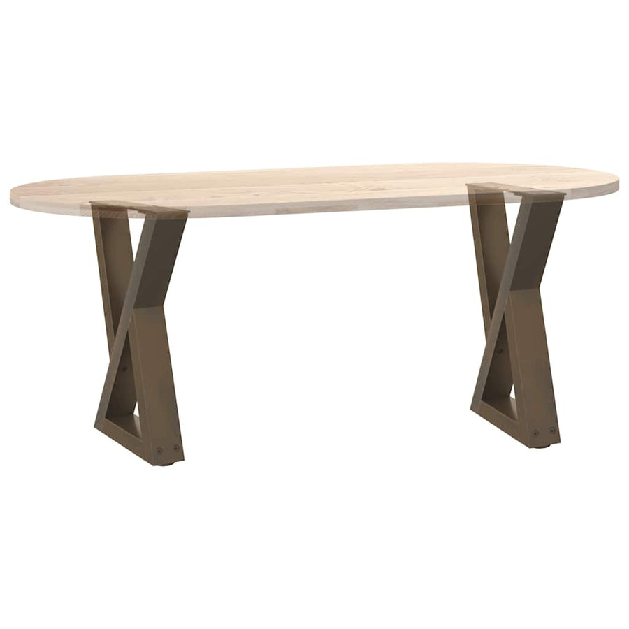 Salontafelpoten 2 st 38x(42-43,3) cm staal naturel