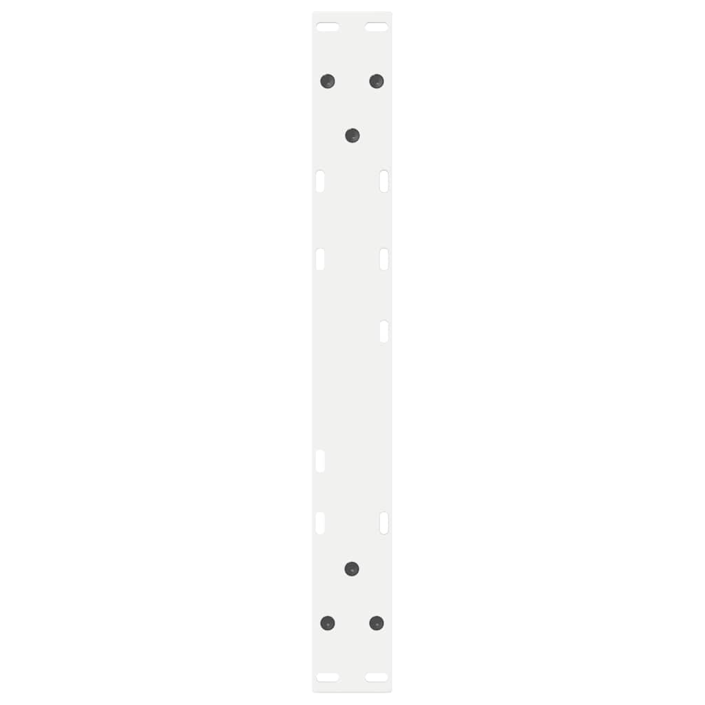 Salontafelpoten 2 st 50x(42-43,3) cm staal wit