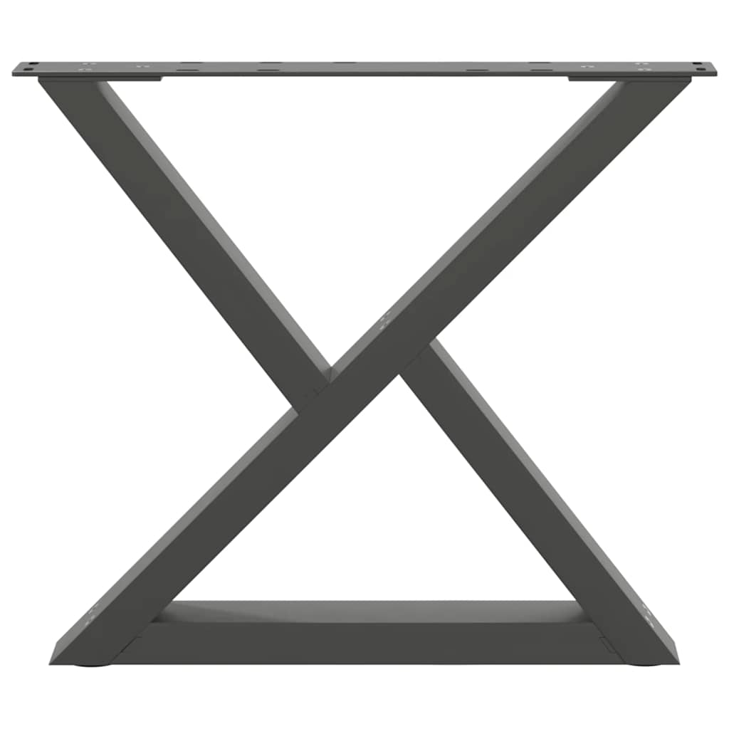 Salontafelpoten 2 st 50x(42-43,3) cm staal antraciet