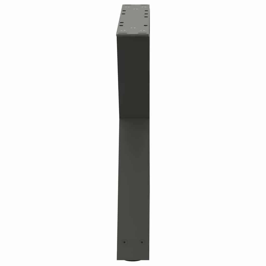 Salontafelpoten 2 st 50x(42-43,3) cm staal antraciet
