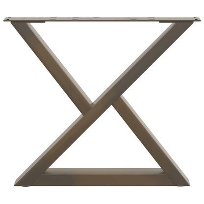Salontafelpoten 2 st 50x(42-43,3) cm staal naturel