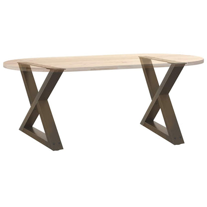 Salontafelpoten 2 st 50x(42-43,3) cm staal naturel