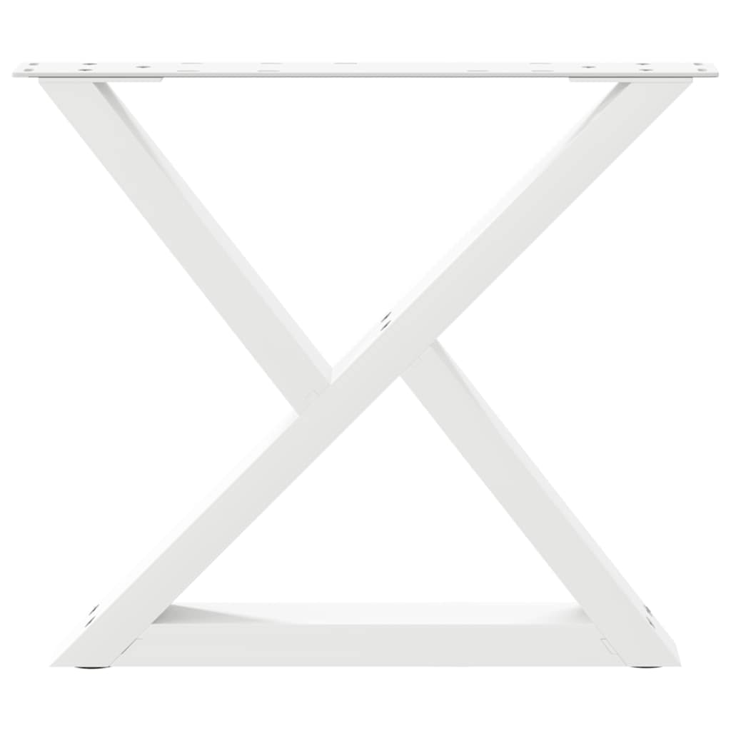 Salontafelpoten 2 st 60x(42-43,3) cm staal wit
