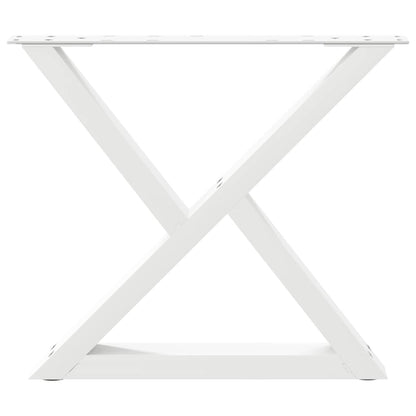 Salontafelpoten 2 st 60x(42-43,3) cm staal wit