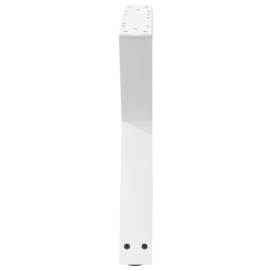 Salontafelpoten 2 st 60x(42-43,3) cm staal wit
