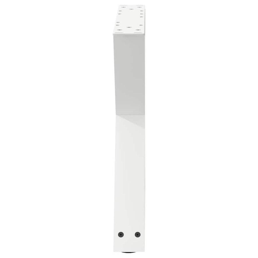 Salontafelpoten 2 st 60x(42-43,3) cm staal wit