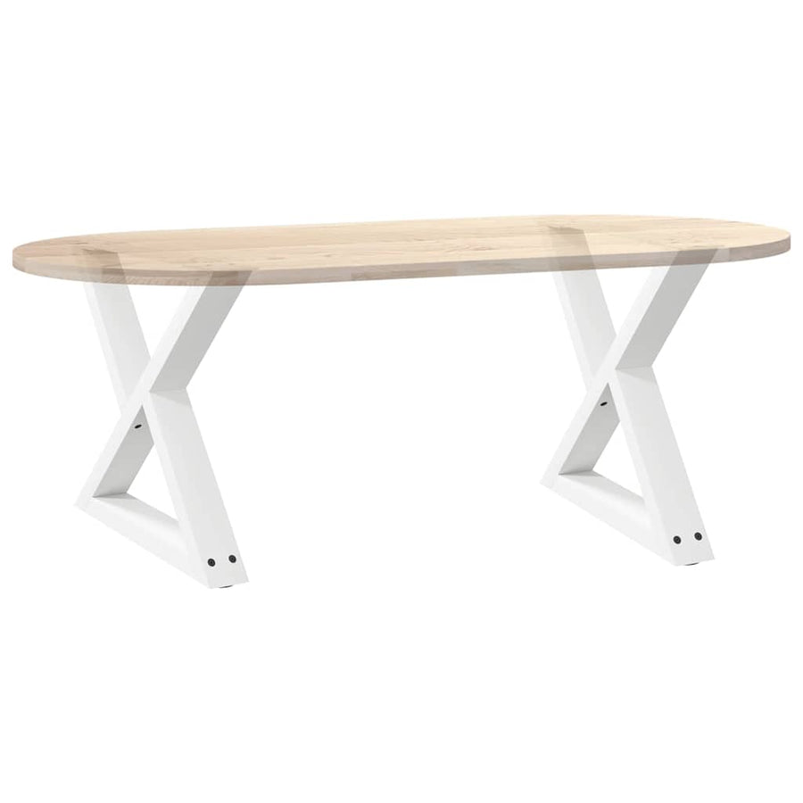 Salontafelpoten 2 st 60x(42-43,3) cm staal wit