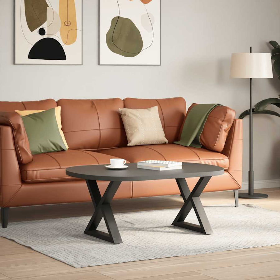 Salontafelpoten 2 st 60x(42-43,3) cm staal antraciet