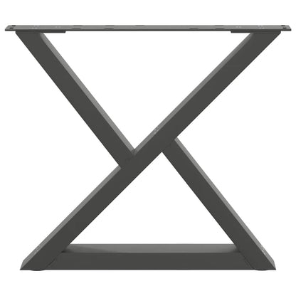 Salontafelpoten 2 st 60x(42-43,3) cm staal antraciet