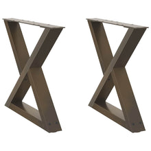 Salontafelpoten 2 st 60x(42-43,3) cm staal naturel