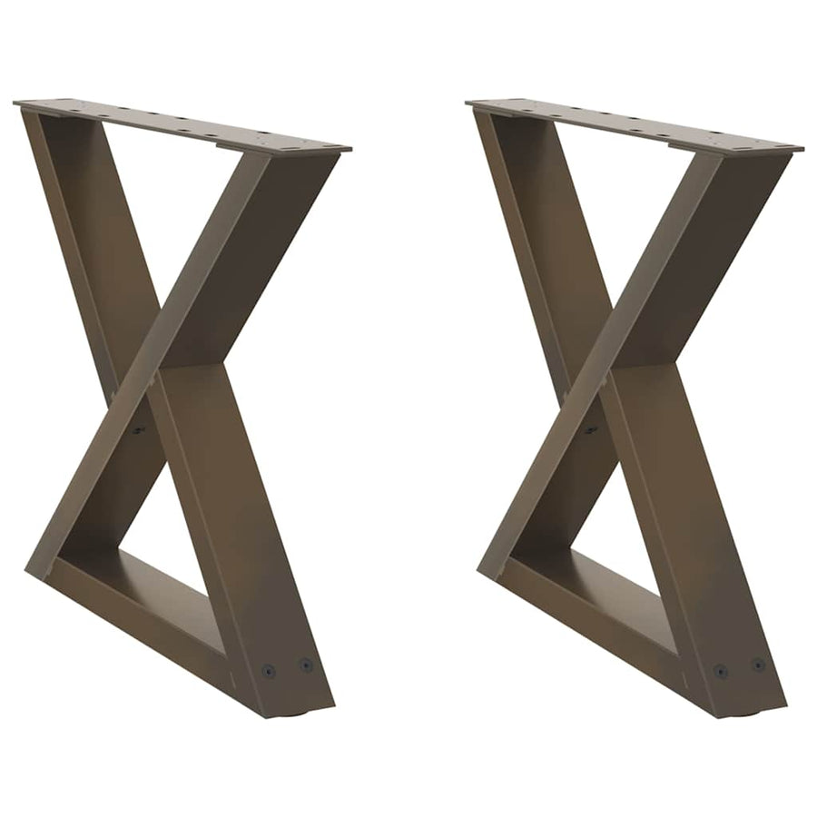 Salontafelpoten 2 st 60x(42-43,3) cm staal naturel
