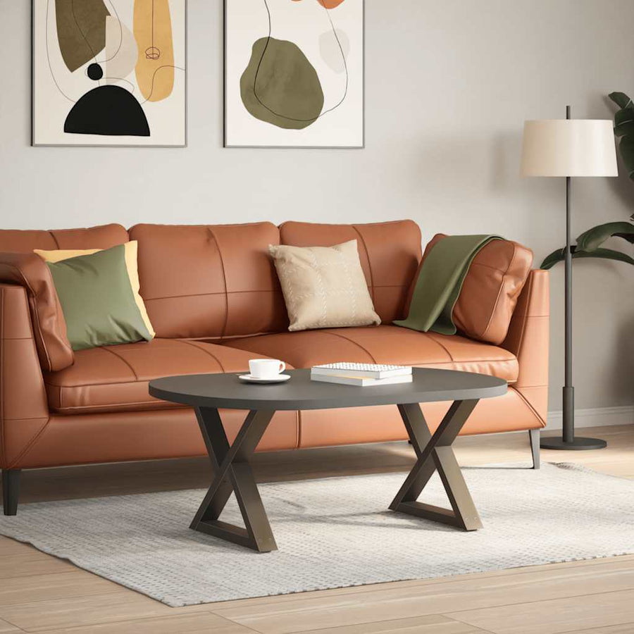 Salontafelpoten 2 st 60x(42-43,3) cm staal naturel