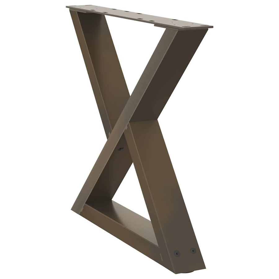 Salontafelpoten 2 st 60x(42-43,3) cm staal naturel