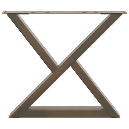 Salontafelpoten 2 st 60x(42-43,3) cm staal naturel