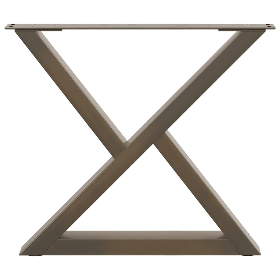 Salontafelpoten 2 st 60x(42-43,3) cm staal naturel