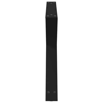 Salontafelpoten 2 st 70x(42-43,3) cm staal zwart
