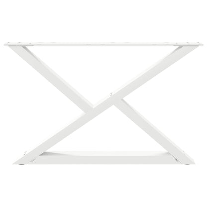 Salontafelpoten 2 st 70x(42-43,3) cm staal wit