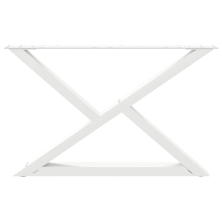 Salontafelpoten 2 st 70x(42-43,3) cm staal wit