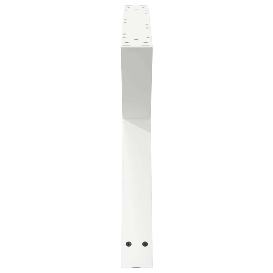 Salontafelpoten 2 st 70x(42-43,3) cm staal wit