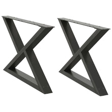 Salontafelpoten 2 st 70x(42-43,3) cm staal antraciet