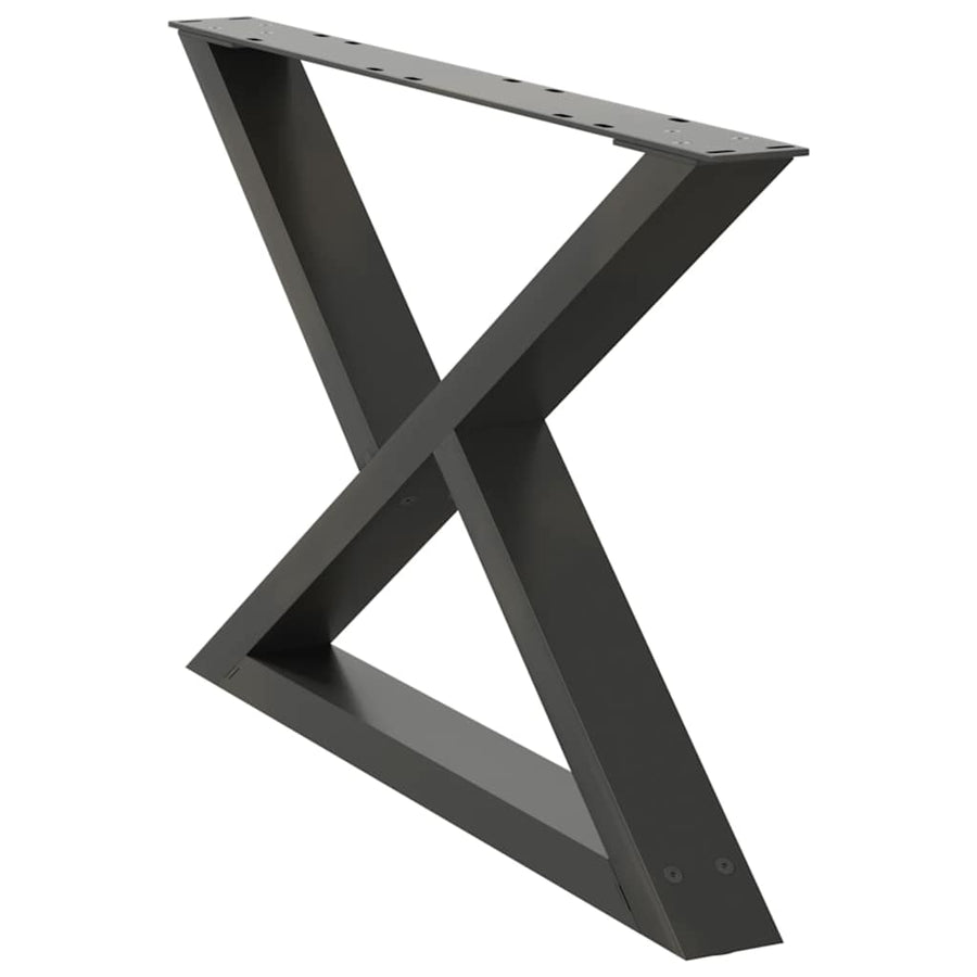 Salontafelpoten 2 st 70x(42-43,3) cm staal antraciet