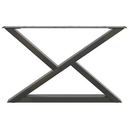 Salontafelpoten 2 st 70x(42-43,3) cm staal antraciet