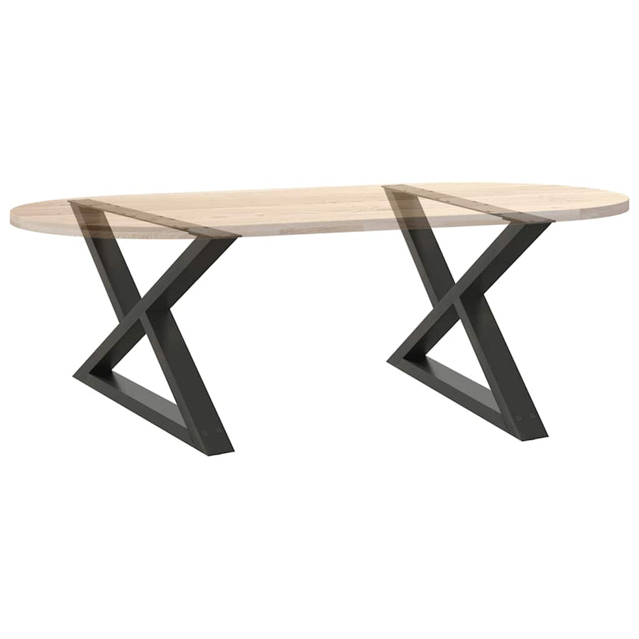 Salontafelpoten 2 st 70x(42-43,3) cm staal antraciet